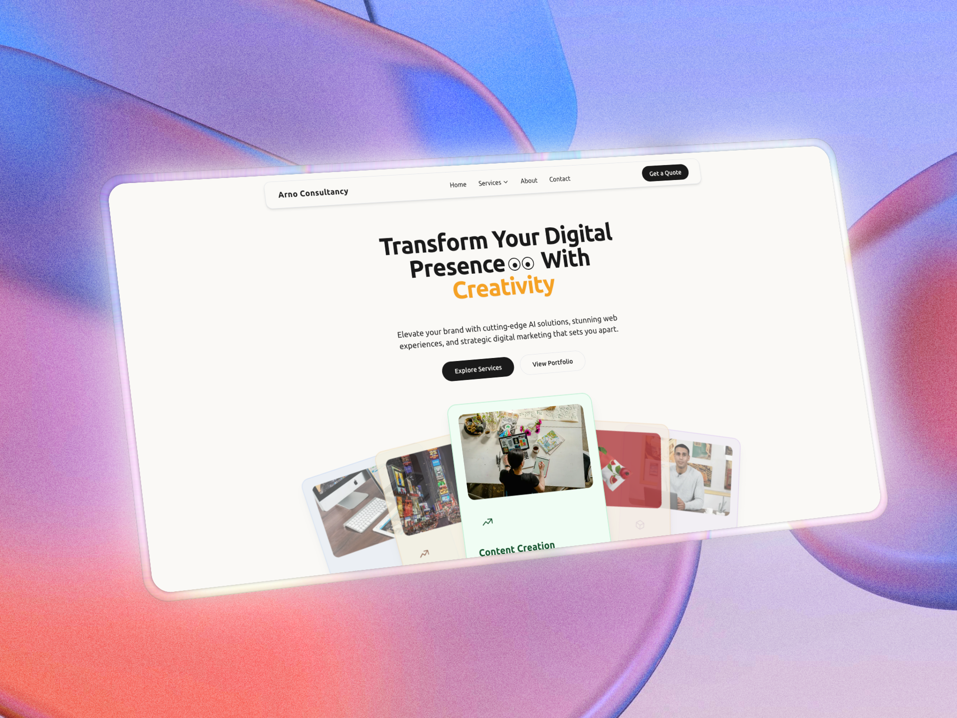 Creative Consultancy Website